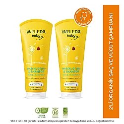 Weleda Baby Calendula Saç ve Vücut Şampuanı 2 x 200ml