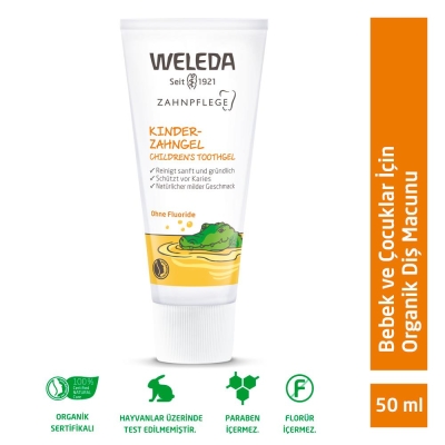 Weleda Organik Bebek ve Çocuklar için 50 ml Diş Macunu