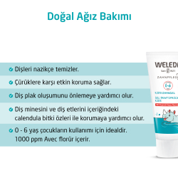 Weleda Bebek ve Çocuklar için Organik Florürlü Diş Macunu 50ml (0-6 Yaş) - 2