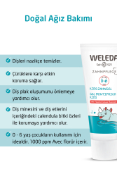 Weleda Bebek ve Çocuklar için Bitki Özlü Florürlü Diş Macunu 50ml (0-6 Yaş) - 6