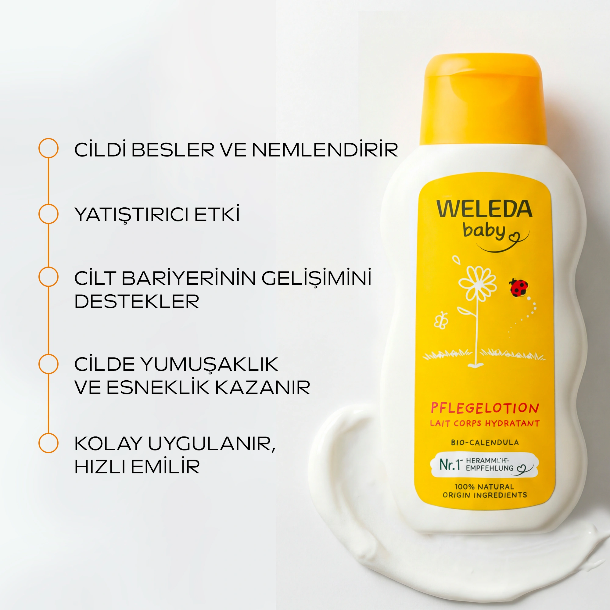 Weleda Calendula Organik Nemlendirici Vücut Losyonu 200ml - Weleda (1)