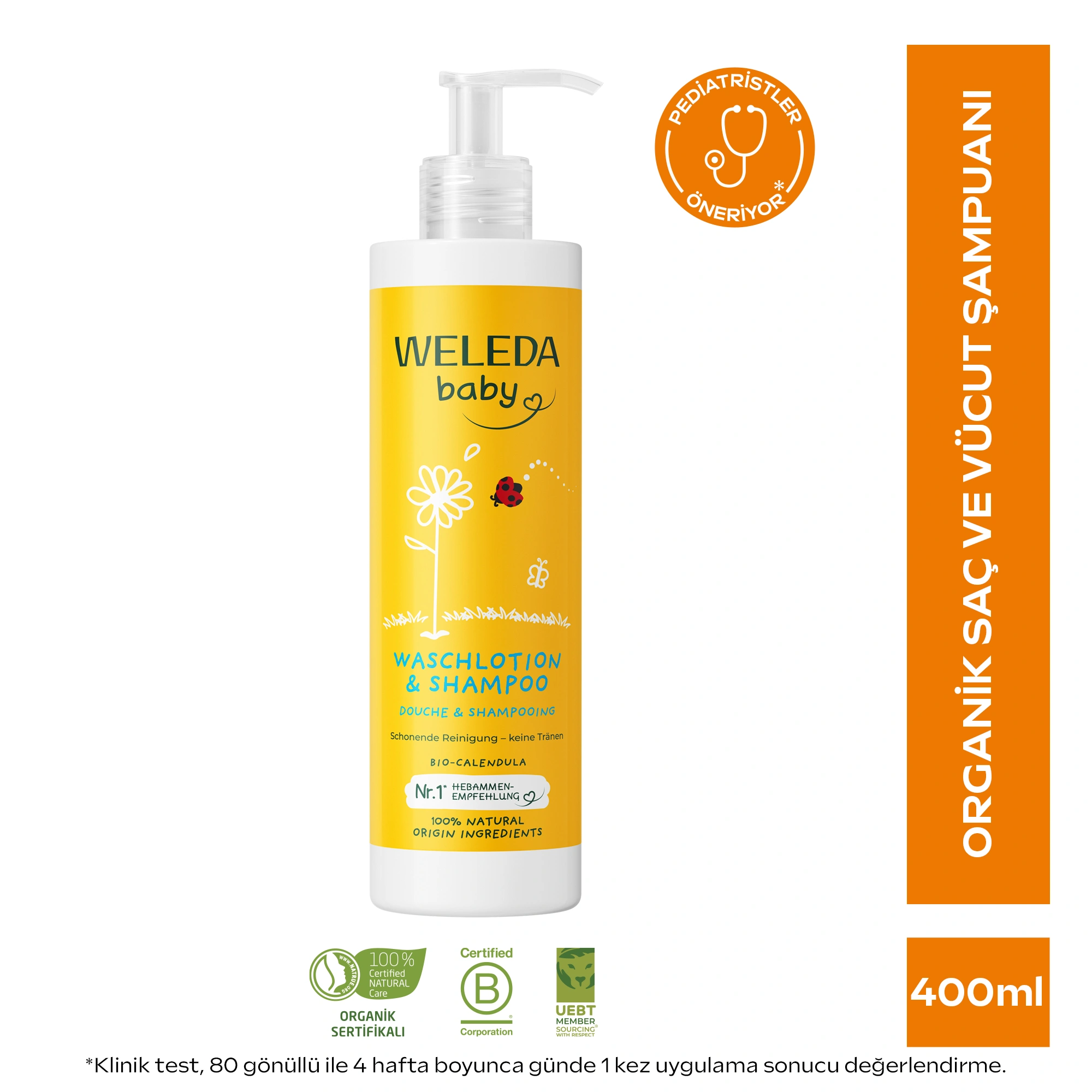 Weleda Calendula Özlü Organik Saç ve Vücut Şampuanı 400ml