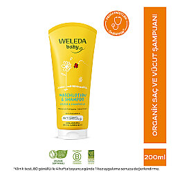 Weleda Calendula Organik Saç ve Vücut Şampuanı 200ml - Weleda