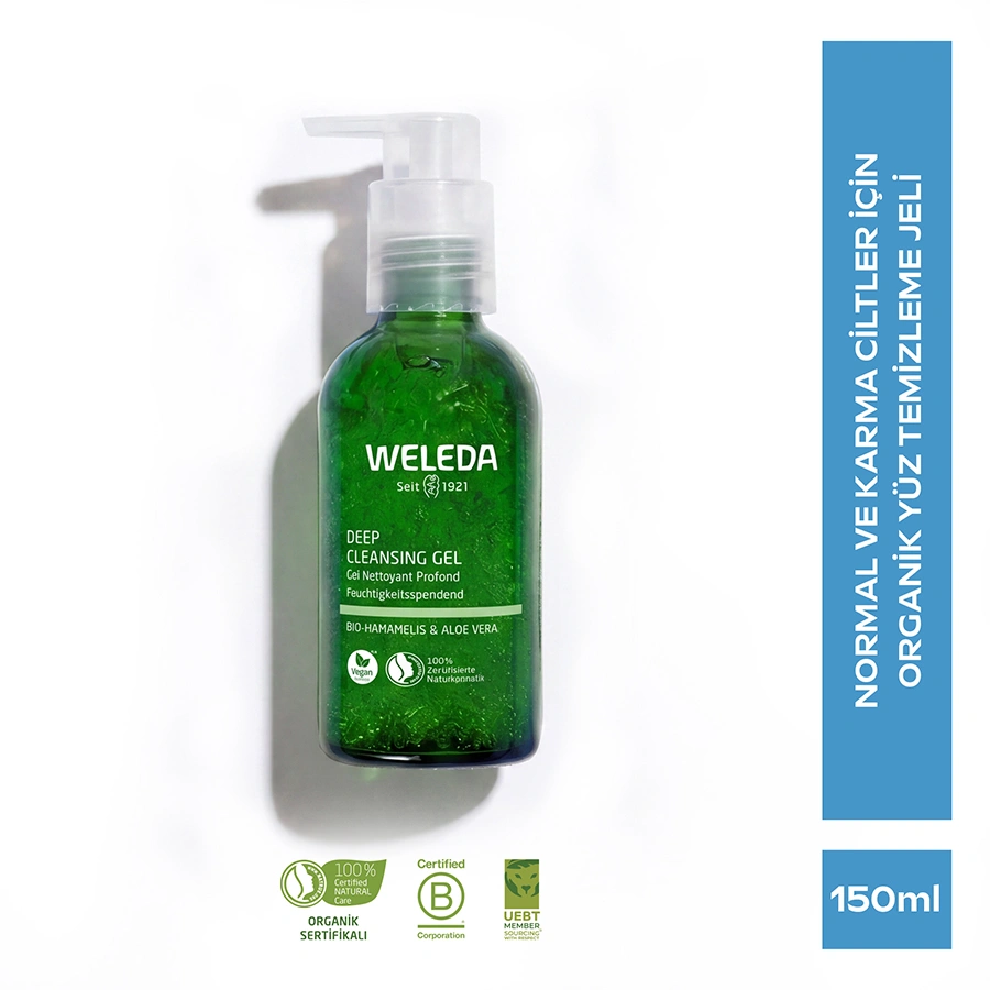Weleda Deep Cleansing Gel Organik Derinlemesine Yüz Temizleme Jeli 150 ml - Weleda