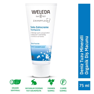 Weleda Deniz Tuzu Mineralli Organik Diş Macunu 75 ml