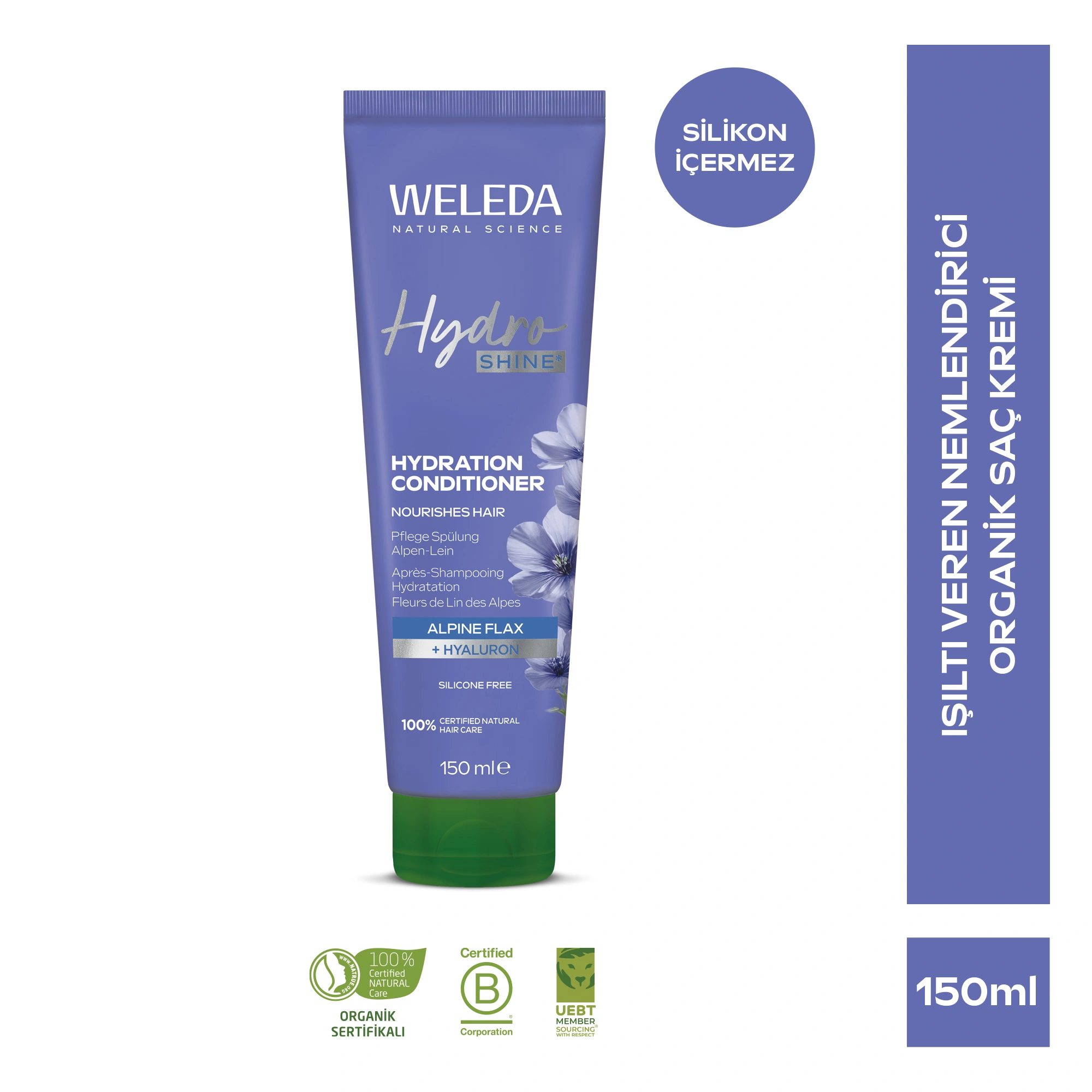 Weleda Hydro Shine Hydration Conditioner Organik Işıltı Veren Nemlendirici Saç Kremi 150ml - Weleda