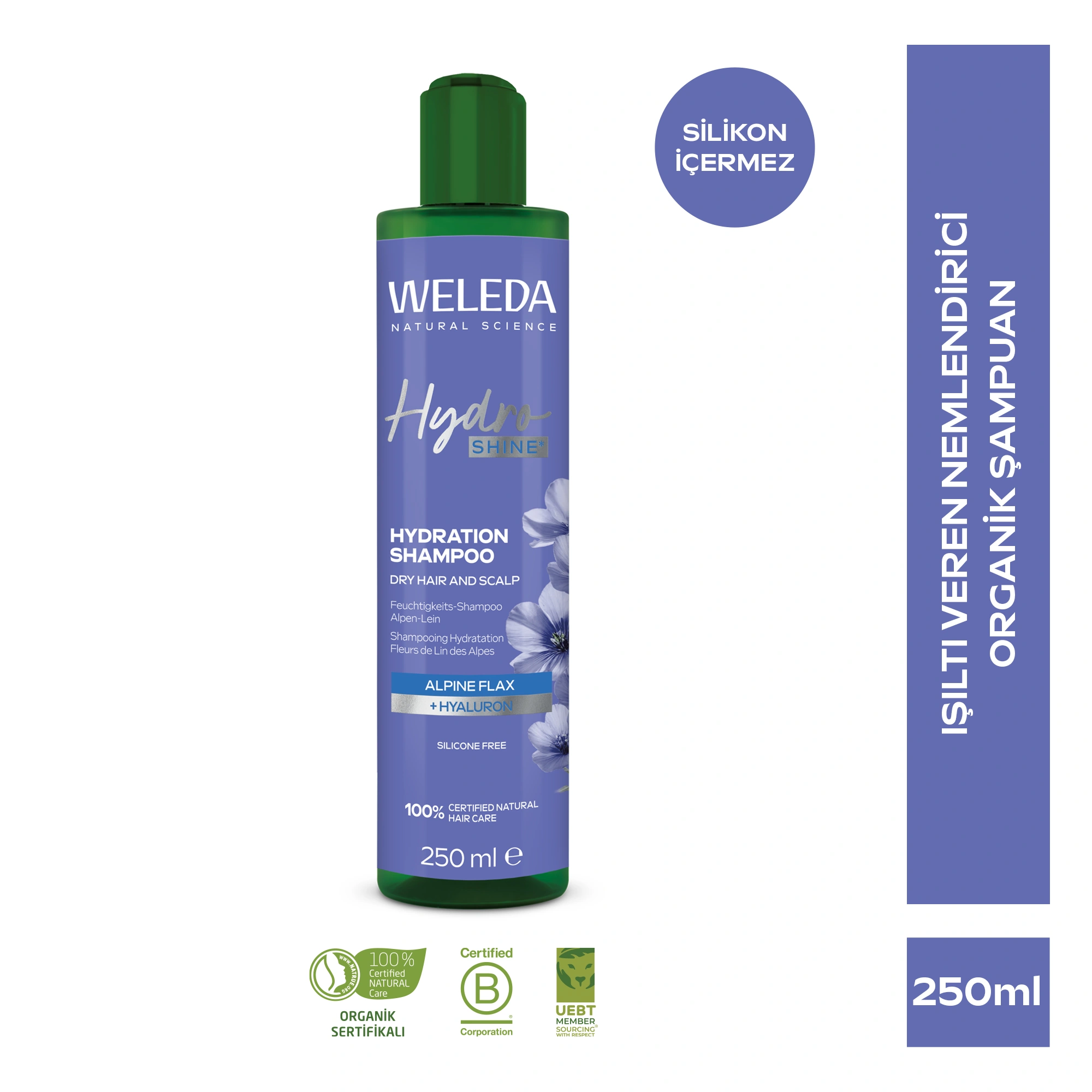 Weleda Hydro Shine Hydration Shampoo Organik Işıltı Veren Nemlendirici Şampuan 250ml