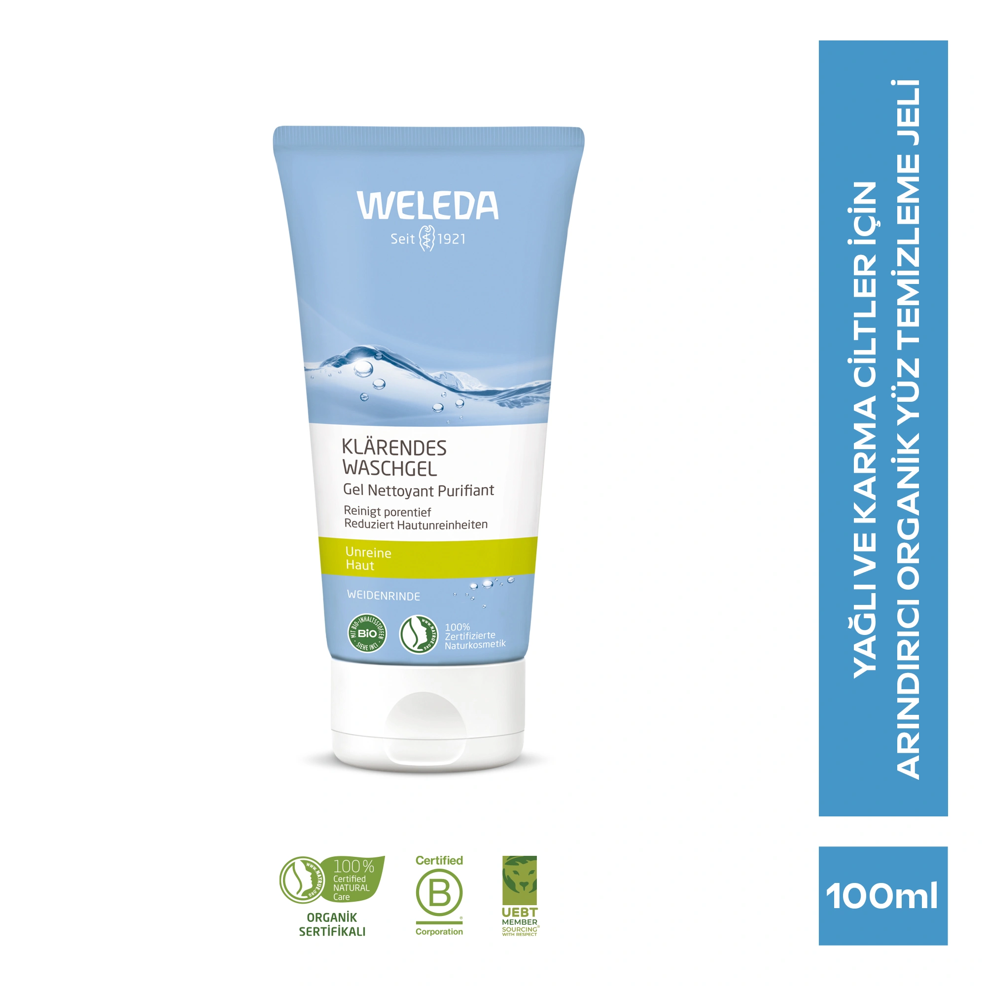 Weleda Purifying Gel Cleanser Organik Arındırıcı Yüz Temizleme Jeli 100ml - Weleda