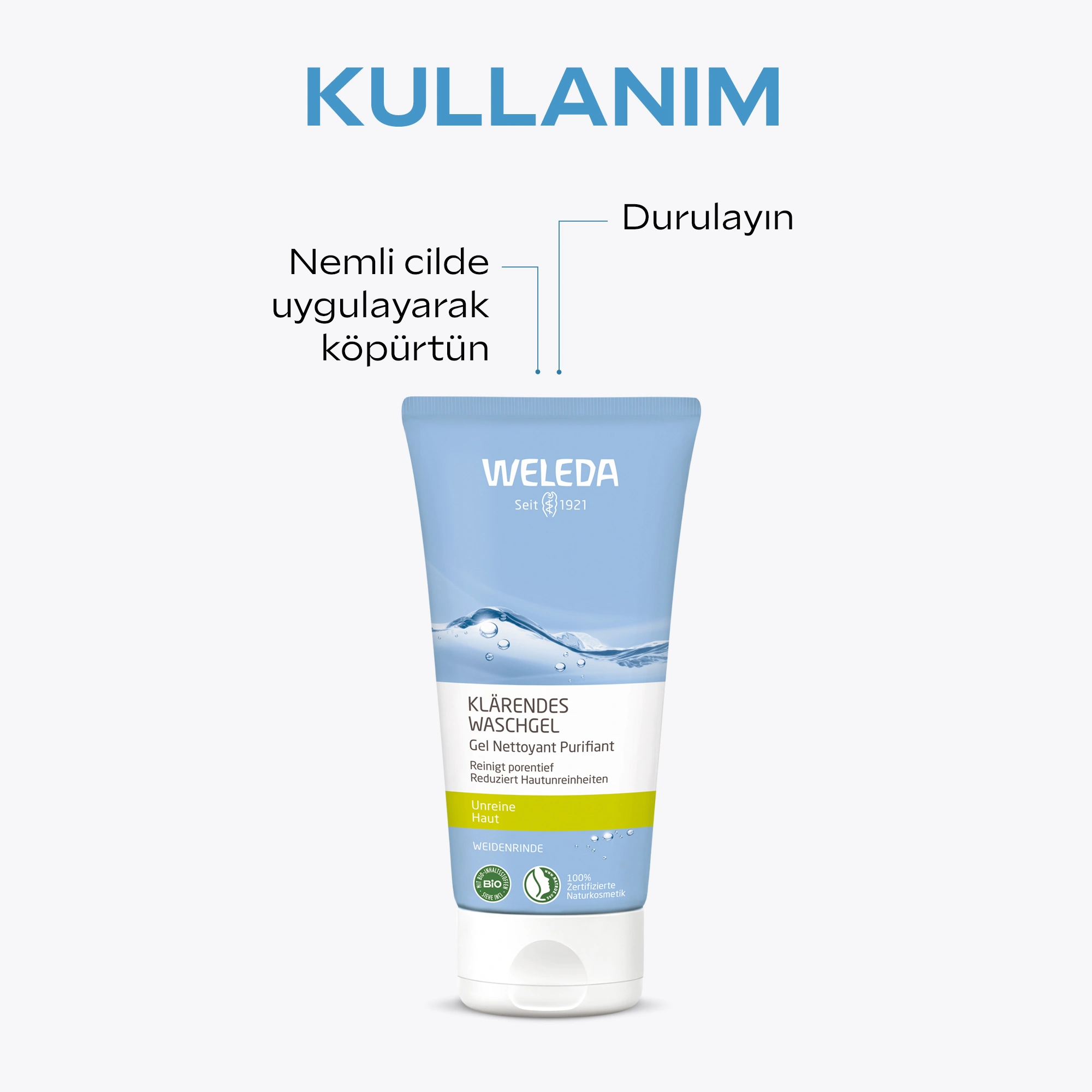 Weleda Purifying Gel Cleanser Organik Arındırıcı Yüz Temizleme Jeli 100ml - 6
