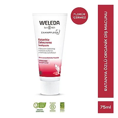 Weleda Ratanya Özlü Organik Diş Macunu 75ml - Weleda