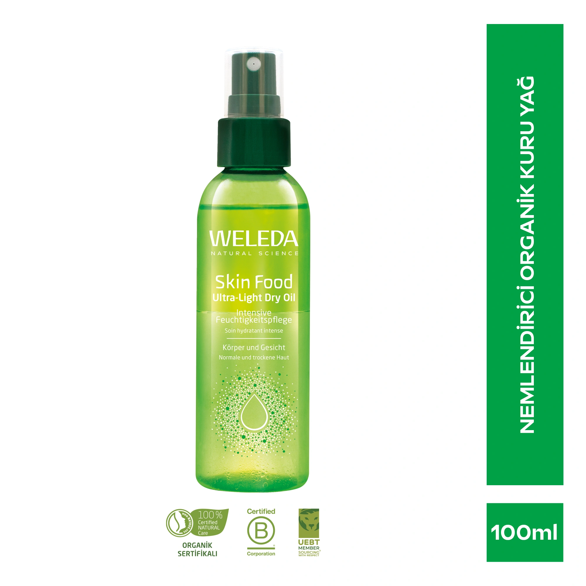 Weleda Skin Food Ultra-Light Dry Oil Organik Nemlendirici Ultra Hafif Kuru Yağ 100ml - Weleda