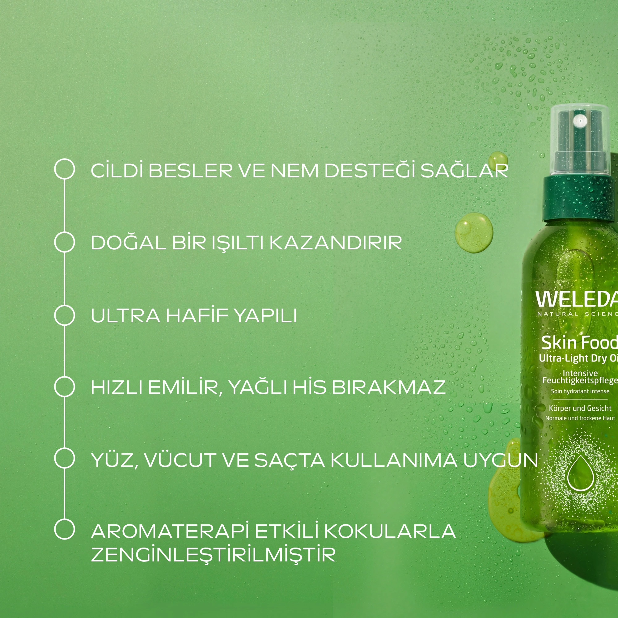 Weleda Skin Food Ultra-Light Dry Oil Organik Nemlendirici Ultra Hafif Kuru Yağ 100ml - Weleda (1)