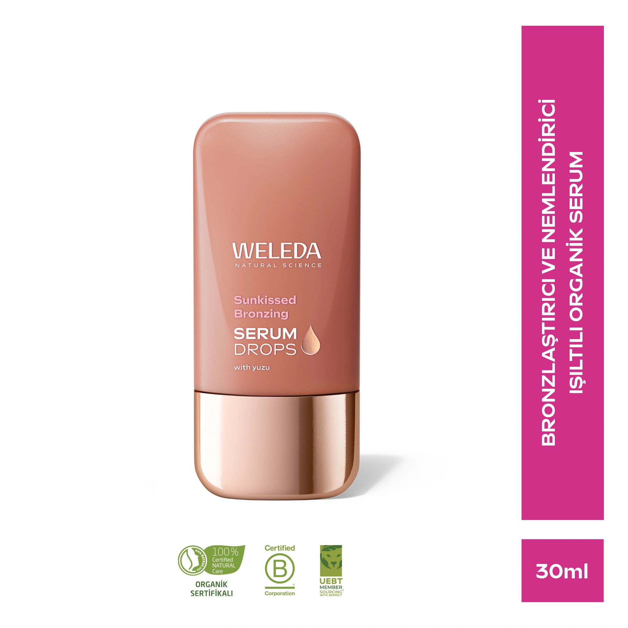 Weleda Sunkissed Bronzing Organik Serum Drops Bronzlaştırıcı ve Nemlendirici Serum 30ml - Weleda