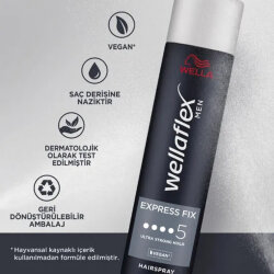 Wellaflex Men Express Fix Ultra Strong Saç Spreyi 250ml - 5