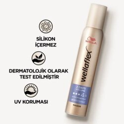 Wellaflex Saç Köpüğü 2 Günlük Hacim Ekstra Güçlü Tutuş 200 ml - 3
