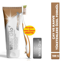 White Glo Çay Kahve İçin Diş Macunu 150gr Fırça Hediyeli - White Glo