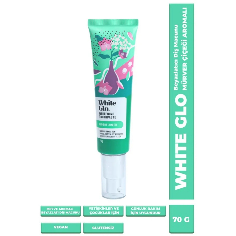 White Glo Glutensiz Vegan Beyazlatıcı Diş Macunu 70 g - White Glo