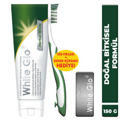 White Glo Herbal Fresh Beyazlatıcı Diş Macunu + Fırça&Kürdan Hediyeli 