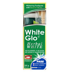 White Glo Herbal Fresh Beyazlatıcı Diş Macunu + Fırça&Kürdan Hediyeli - 2