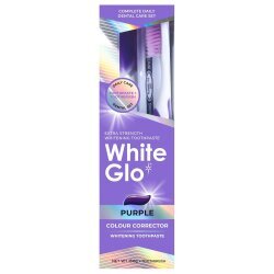White Glo Mor Renk Düzeltici Diş Macunu + Pro-Soft Diş Fırçası 106ml
