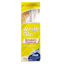 White Glo Sigara İçenlere Özel Diş Macunu 150 gr Fırça Hediyeli - White Glo (1)