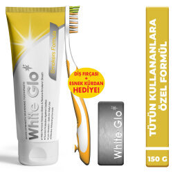 White Glo Sigara İçenlere Özel Diş Macunu 150 gr Fırça Hediyeli - White Glo