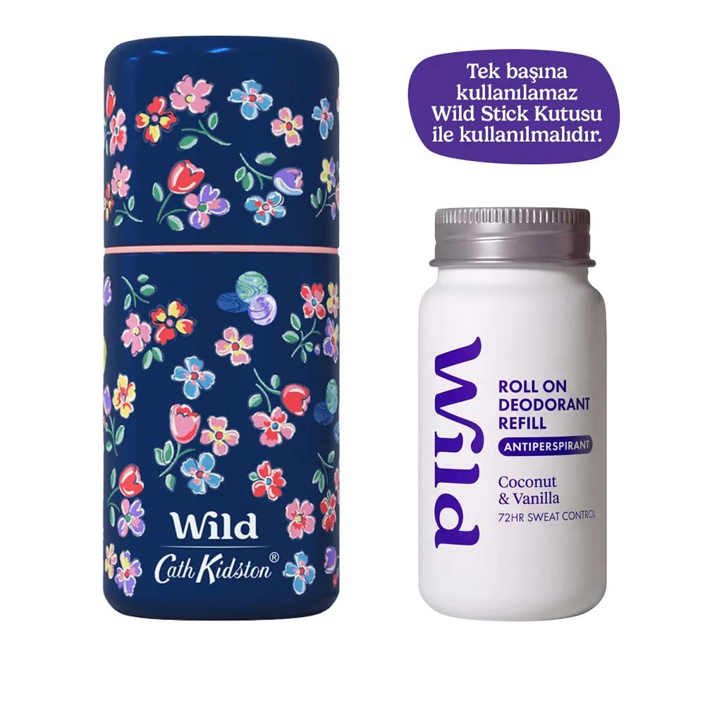 Wild Antiperspirant Roll On Coconut & Vanilla Refill Deodorant Yedek Dolum - Wild (1)