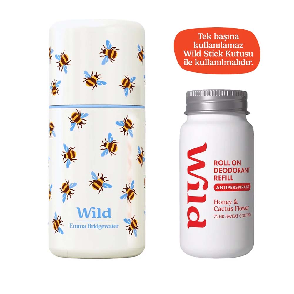 Wild Antiperspirant Roll On Honey & Cactus Flower Refill Deodorant Yedek Dolum - Wild (1)