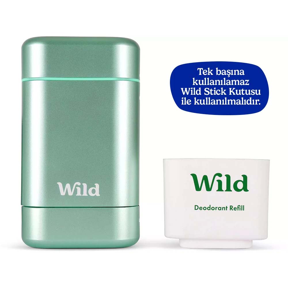 Wild Refill Yedek Stick Deodorant İçi %98 Doğal Formül - Fresh Cotton & Sea Salt 40 gr - Wild (1)