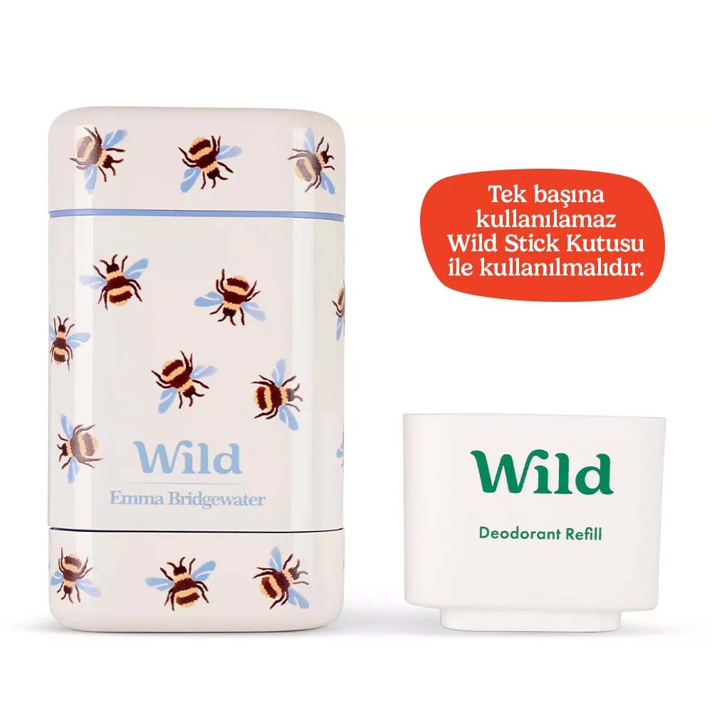 Wild Refill Yedek Stick Deodorant İçi %98 Doğal Formül - Honey & Cactus Flower 40 gr - Wild (1)