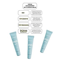 Wiwify Hydrating Lip Balm SPF 15 – Şeffaf & Parlak Bitişli Güneş Korumalı Dudak Balmı 15 ml - Wiwify (1)