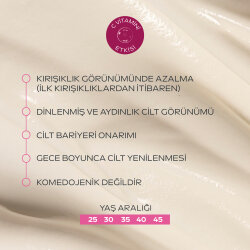 Yabani Gül Özlü Kırışıklık Karşıtı Pürüzsüzleştirici Gece Bakım Kremi 40ml - 2