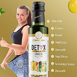 Zühre Ana Detox Gold Sirkesi Doğal Fermantasyon 250 ml - Zühre Ana (1)