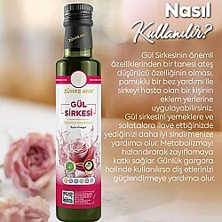 Zühre Ana Gül Sirkesi Doğal Fermantasyon Rose Vinegar 500 Ml - Zühre Ana (1)
